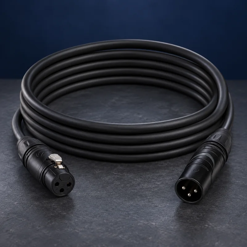 כבל XLR 3 מטר למכירה — תמונת המחשה