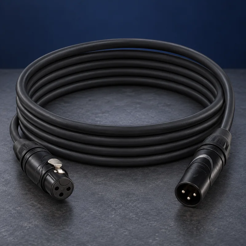 כבל XLR 5 מטר למכירה — תמונת המחשה