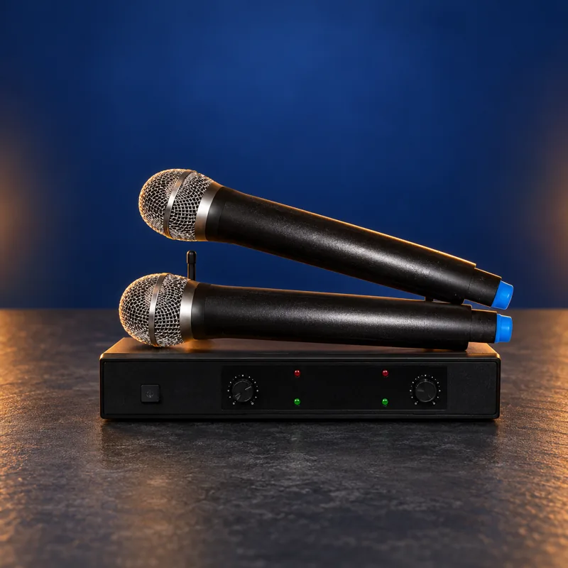 השכרת זוג מיקרופונים אלחוטיים UMT UHF-5200 – תמונת המחשה
