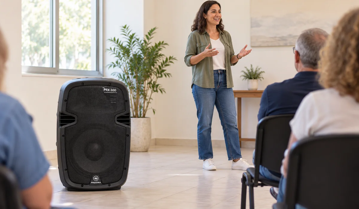 רמקול PROXIMA PRX-300 בהקשר שימוש – המחשה